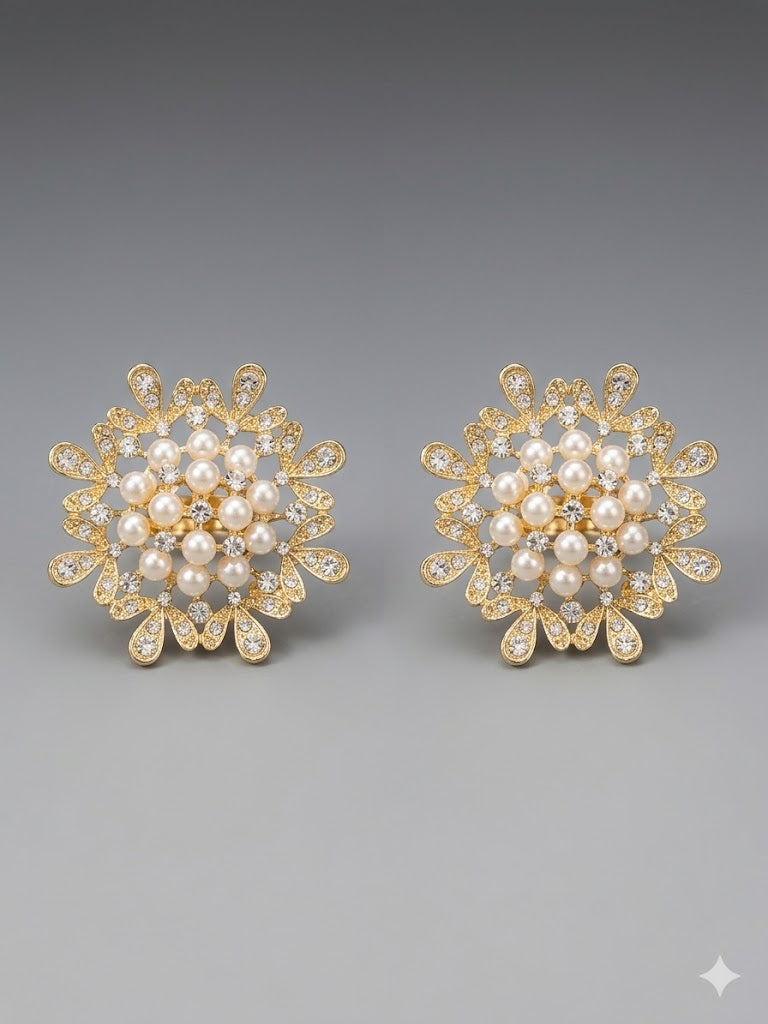 Fleur Dorée Perles